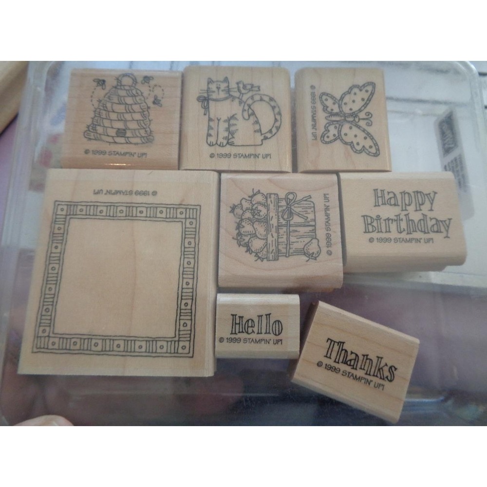 Stampin' Up COUNTRY GREETINGS Stamp Set of 8 Scrapbooking Cards
